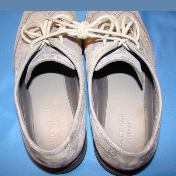Men's Cole Haan Wingtip Oxford Shoes  11M Gray - Picture 7 of 7
